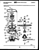 MOTOR PUMP PARTS Diagram and Parts List for SU211MR1  Frigidaire Dishwasher