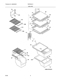 SHELVES Diagram and Parts List for WWSS2601KS1  Crosley Refrigerator