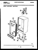 CABINET PARTS Diagram and Parts List for MFU17M3AW1  Tappan Freezer