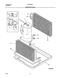 COMPRESSOR PARTS Diagram and Parts List for FAS183K2A5  Frigidaire Air Conditioner
