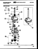 TRANSMISSION PARTS Diagram and Parts List for SM115MXW2  Frigidaire Washer