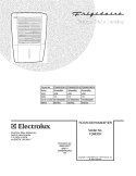 COVER Diagram and Parts List for FDM30R1ENG13  Frigidaire Dehumidifier