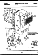 SYSTEM AND AUTOMATIC DEFROST PARTS Diagram and Parts List for GTN155HH2  Frigidaire Refrigerator
