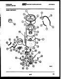 TUB DETAIL Diagram and Parts List for LCE772LW0  Frigidaire Washer Dryer Combo