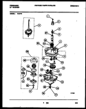 TRANSMISSION PARTS Diagram and Parts List for WLW3  Frigidaire Washer
