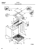 UPPER CABINET / TOP Diagram and Parts List for FLXG52RBT3  Frigidaire Washer Dryer Combo