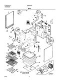 BODY Diagram and Parts List for GSE3WZCSA  Frigidaire Range