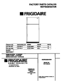 COVER Diagram and Parts List for FRT18INLHW0  Frigidaire Refrigerator