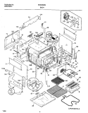 BODY Diagram and Parts List for FES388WGCH  Frigidaire Range