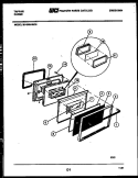 DOOR PARTS Diagram and Parts List for 30-4989-00-03  Tappan Range