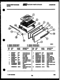 BURNER, MANIFOLD AND GAS CONTROL Diagram and Parts List for GF201HXW4  Frigidaire Range