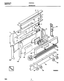 BACKGUARD Diagram and Parts List for FGF374CCSB  Frigidaire Range