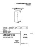COVER Diagram and Parts List for FFU17FC4AW3  Frigidaire Freezer