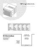 COVER Diagram and Parts List for FAC104P1AENG1  Frigidaire Air Conditioner