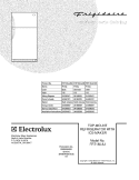 COVER Diagram and Parts List for FRT18IL6JM2  Frigidaire Refrigerator
