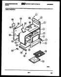 BODY PARTS Diagram and Parts List for GF600HXW3  Frigidaire Range