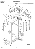 CABINET PARTS Diagram and Parts List for FPGS18TAL1  Frigidaire Refrigerator
