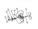 DETERGENT CUP DISPENSER Diagram and Parts List for DW5900PW1  Frigidaire Dishwasher