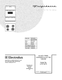 COVER Diagram and Parts List for CFEF357EC1  Frigidaire Range