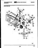 FUNCTIONAL PARTS Diagram and Parts List for KM485LXM6  Frigidaire Microwave