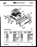 BROILER DRAWER PARTS Diagram and Parts List for 32-1004-00-01  Tappan Range