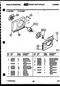 AIR HANDLING PARTS Diagram and Parts List for A06LE2E3  Frigidaire Air Conditioner