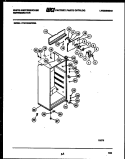 CABINET PARTS Diagram and Parts List for RTG123GCH2A  Frigidaire Refrigerator