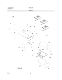SHELVES Diagram and Parts List for FRS24ZRHB5  Frigidaire Refrigerator