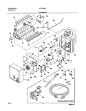 ICE MAKER Diagram and Parts List for FRT18IB4AW2  Frigidaire Refrigerator