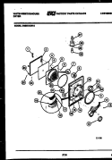 DOOR PARTS Diagram and Parts List for DG250KXH2  Frigidaire Dryer