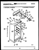 CABINET PARTS Diagram and Parts List for RTG174GCH3C  Frigidaire Refrigerator