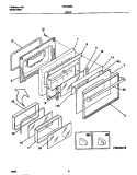 DOOR Diagram and Parts List for TEF362BBBC  Tappan Range