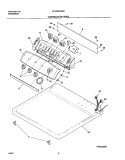 CONTROLS Diagram and Parts List for GLGR341AS3  Frigidaire Dryer