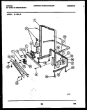 POWER DRY AND MOTOR PARTS Diagram and Parts List for 61-1093-10-00  Tappan Dishwasher
