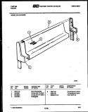 BACKGUARD Diagram and Parts List for 32-1019-00-06  Tappan Range