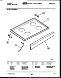 COOKTOP PARTS Diagram and Parts List for 31-2759-00-04  Tappan Range