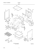 BODY Diagram and Parts List for FEF329DQA  Frigidaire Range
