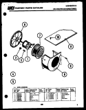 AIR HANDLING PARTS Diagram and Parts List for MH525C2S5  Kelvinator Air Conditioner
