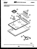 COOKTOP PARTS Diagram and Parts List for GB135FM2  Frigidaire Cooktop