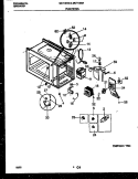 FUNCTIONAL PARTS Diagram and Parts List for MCT1370A1  Frigidaire Microwave
