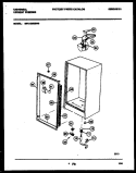 CABINET PARTS Diagram and Parts List for MFU12M2BW0  Uni Freezer