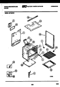 BODY PARTS Diagram and Parts List for GF740NW1  Frigidaire Range