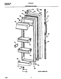 REFRIGERATOR DOOR Diagram and Parts List for FRS24AGGW4  Frigidaire Refrigerator