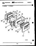 DOOR PARTS Diagram and Parts List for KF460GDH6  Frigidaire Range