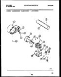BLOWER AND DRIVE PARTS Diagram and Parts List for MDG336MBW0  Tappan Dryer