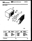 CABINET PARTS Diagram and Parts List for AL05A2RYA  Gibson Air Conditioner