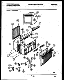 CABINET PARTS Diagram and Parts List for WAL123S1A3  Frigidaire Air Conditioner