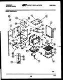 LOWER BODY PARTS Diagram and Parts List for REG638BNL2  Frigidaire Range