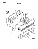 BACKGUARD Diagram and Parts List for FGF333BADC  Frigidaire Range