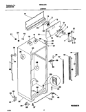 CABINET Diagram and Parts List for FRT21LRGW3  Frigidaire Refrigerator